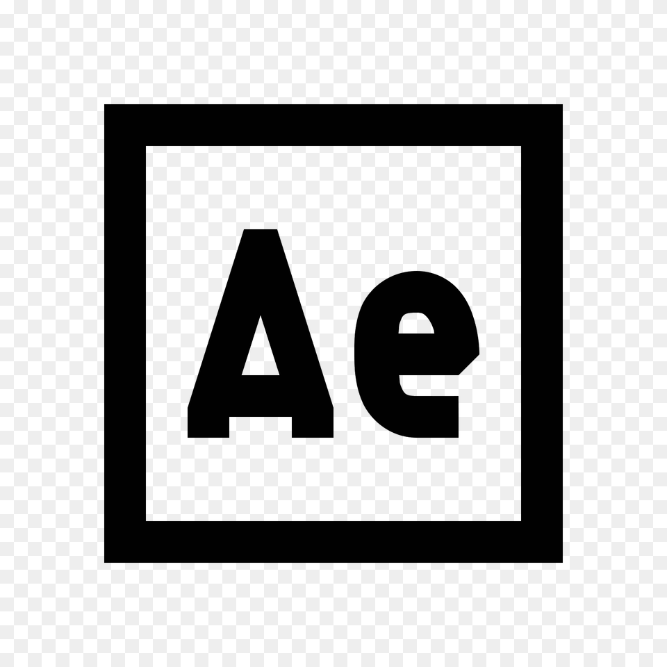 Adobe After Effects Icon, Gray Free Png Download