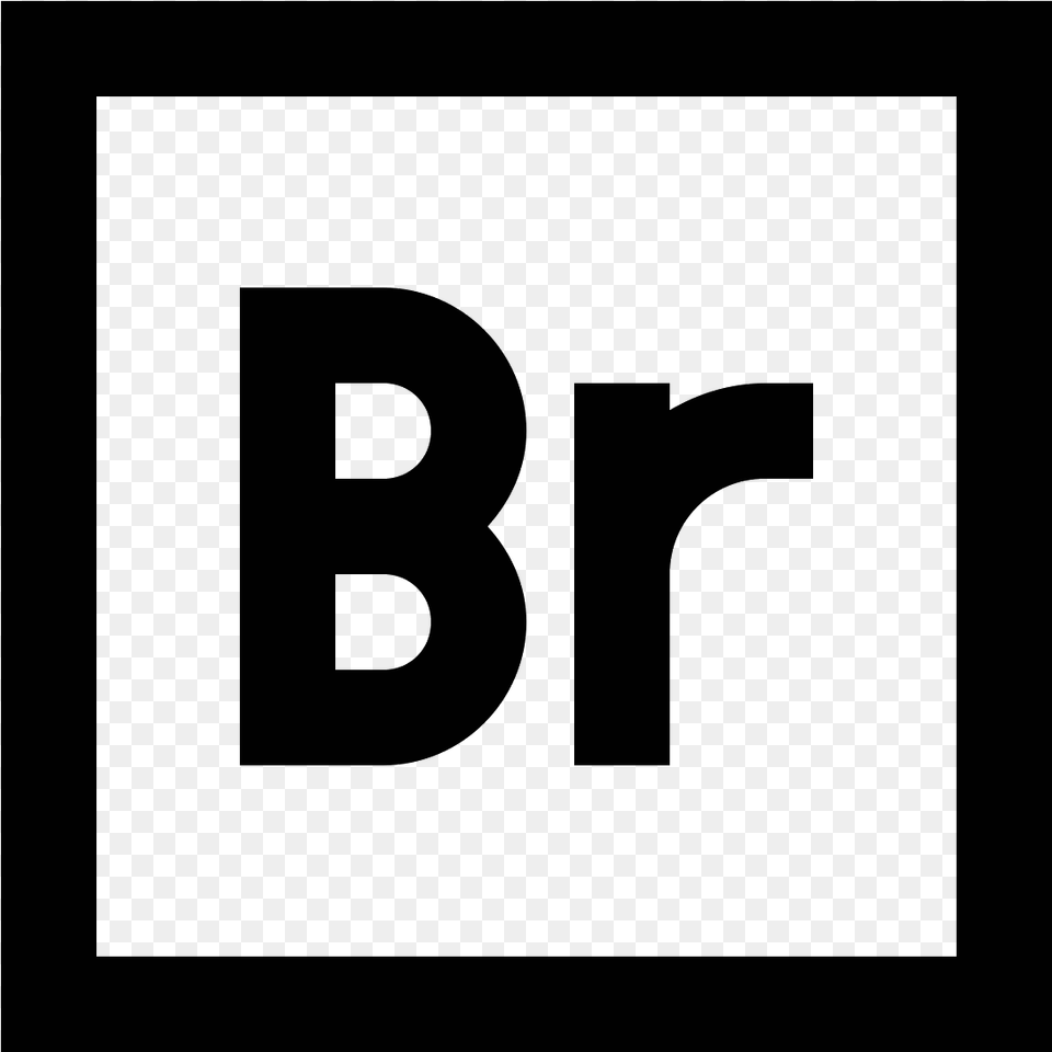 Adobe Bridge Icon, Gray Png Image