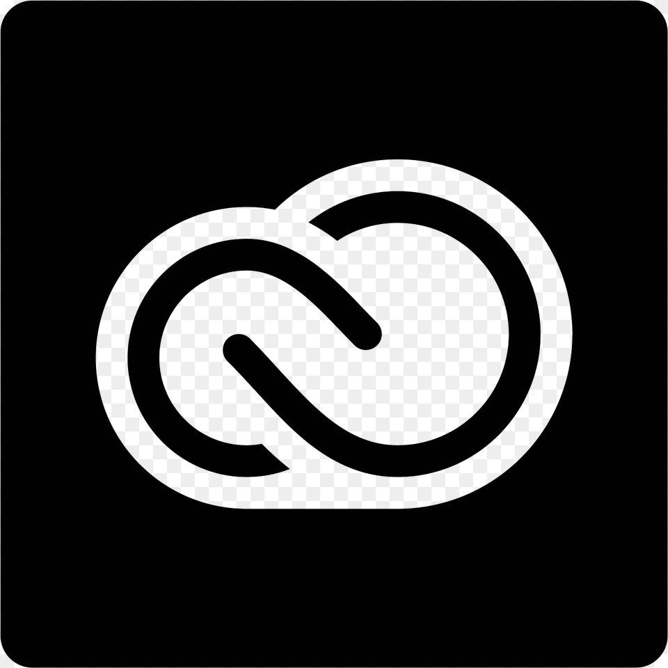Adobe Creative Cloud Filled Icon Adobe Creative Cloud Logo White, Gray Free Png