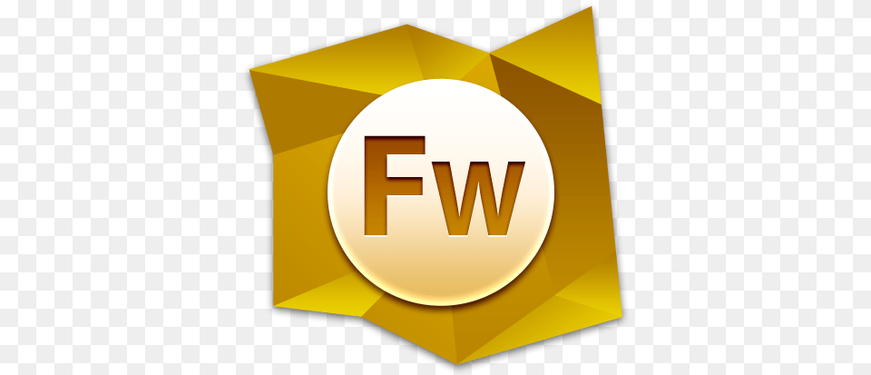 Adobe Fireworks Fw Icon Adobe Fireworks, Gold, Logo, Badge, Symbol Free Png