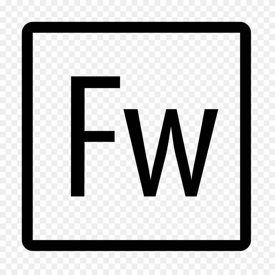 Adobe Fireworks Icon, Gray Free Transparent Png