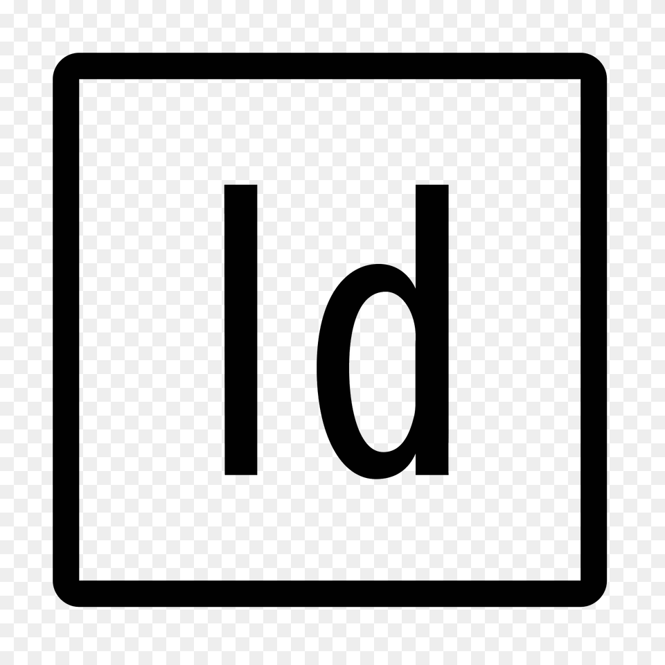 Adobe Indesign Icon, Gray Free Png Download