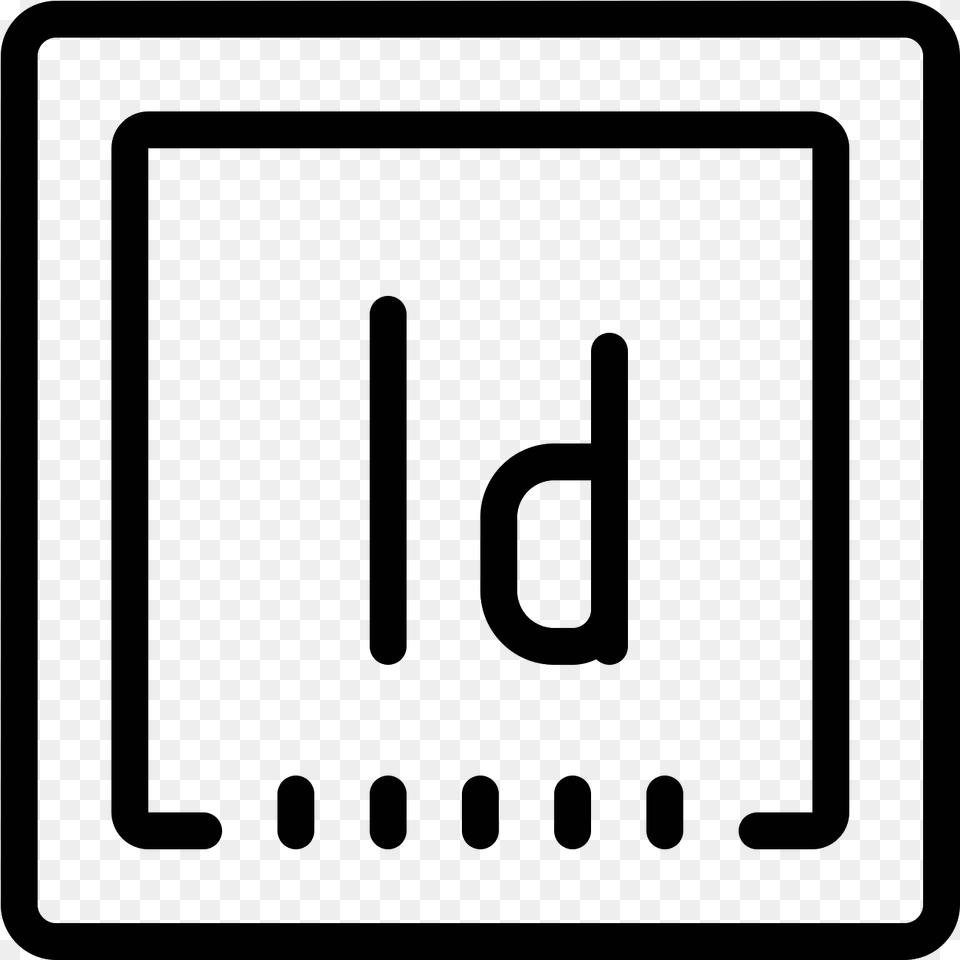 Adobe Indesign Icon Photoshop Icon Black And White, Gray Png Image