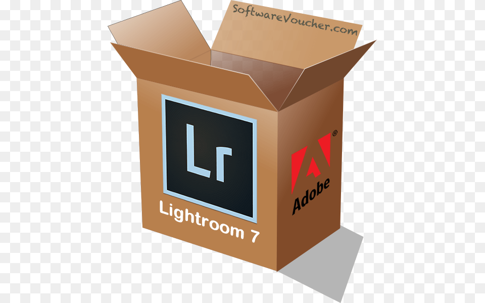 Adobe Lightroom Open Package, Box, Cardboard, Carton, Mailbox Free Transparent Png