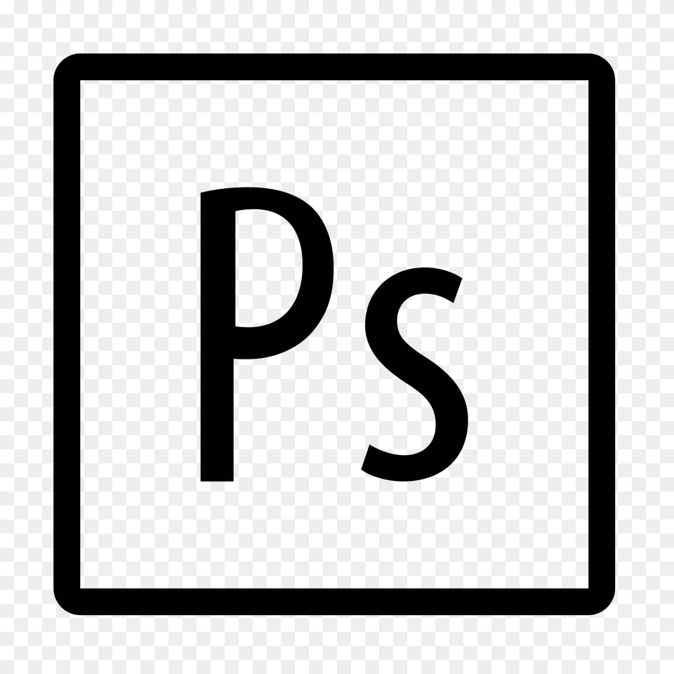 Adobe Photoshop Icon, Gray Png