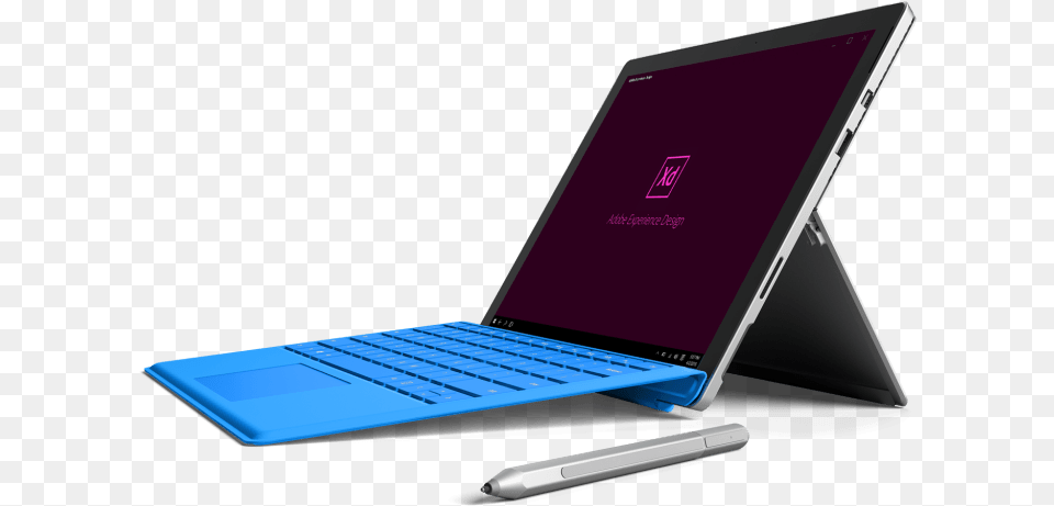 Adobe Plans To Release First Adobe Xd Beta For Universal Microsoft Surface Pro Black, Computer, Surface Computer, Pc, Tablet Computer Free Png