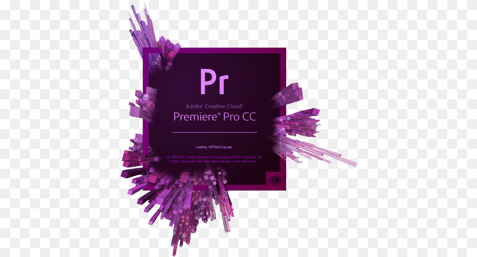 Adobe Premiere Pro Cc Logo 6 Image Logo Adobe Premiere Pro, Advertisement, Poster, Purple, Paper Free Png Download
