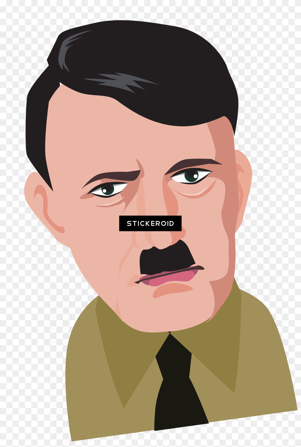 Adolf Hitler Cartoon, Face, Head, Person, Photography Free Transparent Png