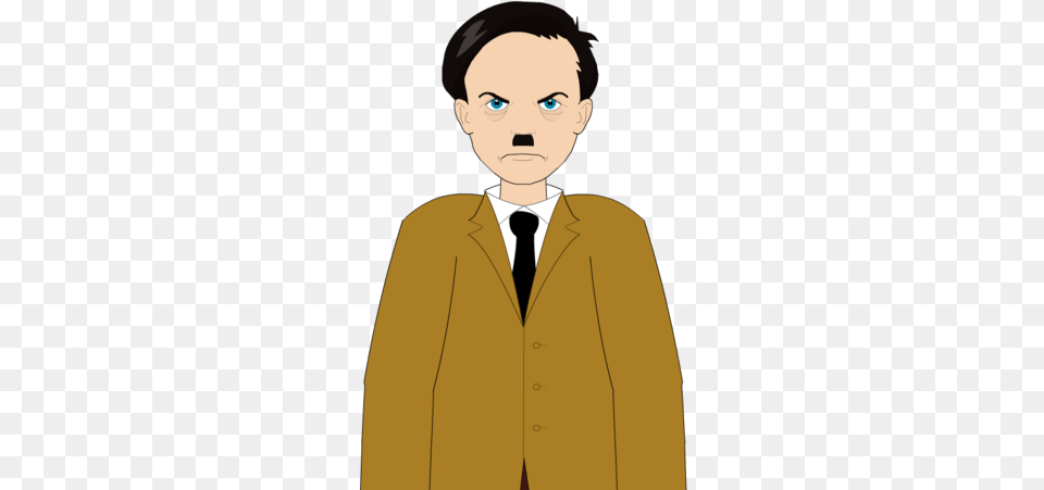 Adolf Hitler Cartoon, Suit, Clothing, Coat, Formal Wear Free Transparent Png