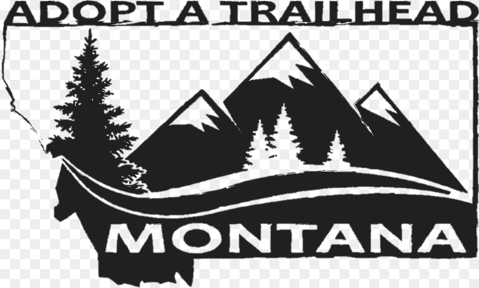Adopt A Trailhead Montana Logo Montana Logo, Tree, Plant, Fir, Vegetation Free Transparent Png