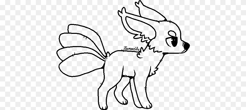 Adoptable Lineart Angry Dog Ms Paint Animal Base, Gray Png Image