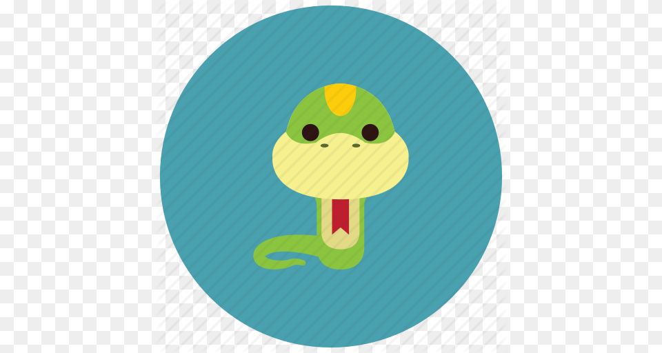 Adorable Animals Cute Reptile Snake Tongue Icon, Rattle, Toy Png