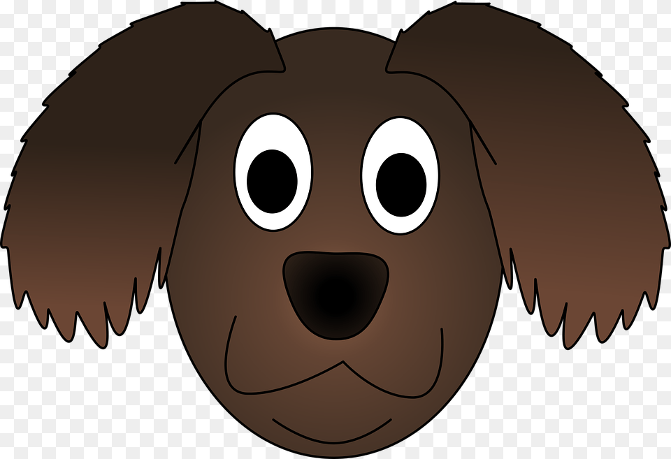 Adorable Clipart Brown Puppy, Baby, Person, Face, Head Png Image