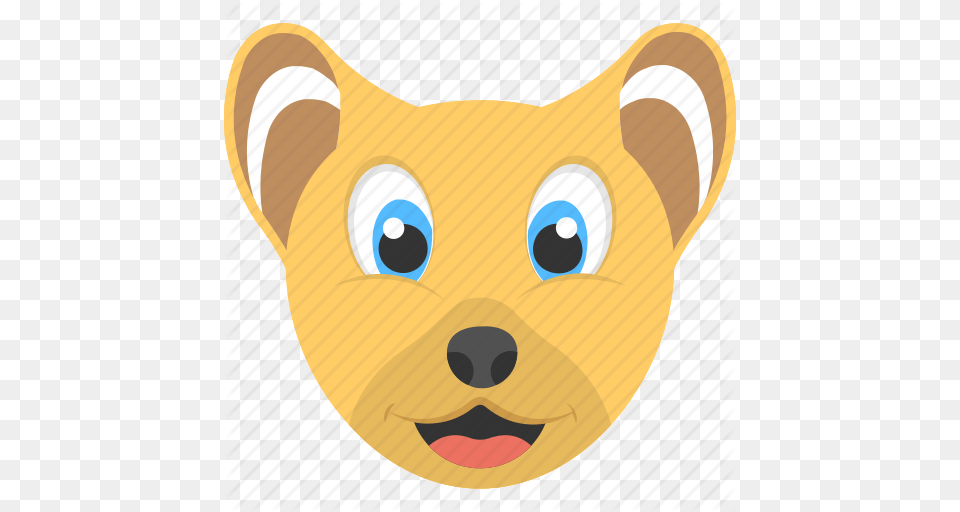 Adorable Cub Baby Lion Cub Face Smiling Cub Wild Animal Icon Free Png