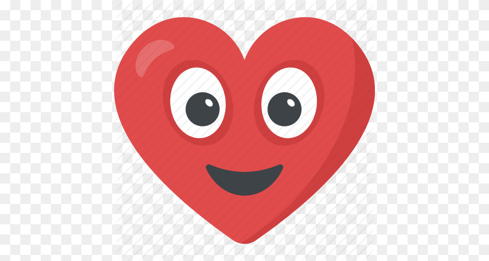 Adorable Emotions Heart Emoji In Love Valentine Icon, Disk Free Transparent Png