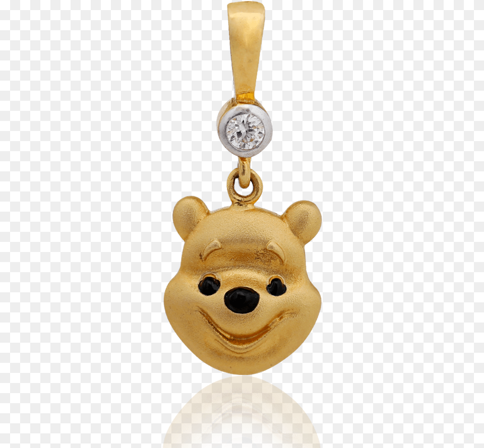 Adorable Gold Teddy Bear Pendant Pendant, Accessories, Animal, Mammal, Wildlife Free Png Download