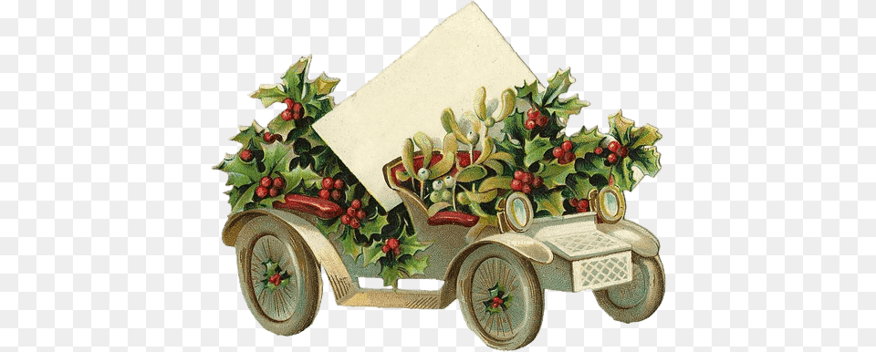 Adornos Navidad Vintage Christmas Vintage, Transportation, Vehicle, Car, Carriage Free Png