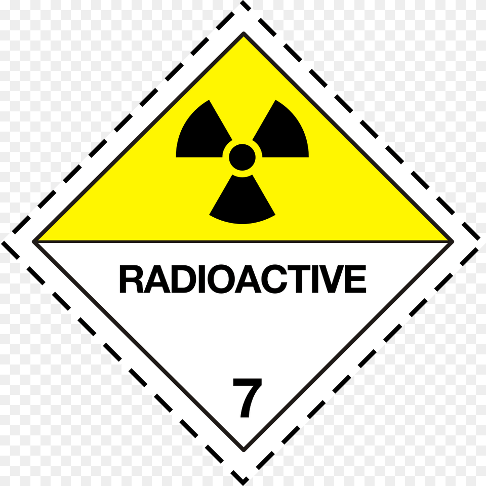 Adr Pictogram 7d Radioactive Dangerous Goods Class, Sign, Symbol, Road Sign Png Image
