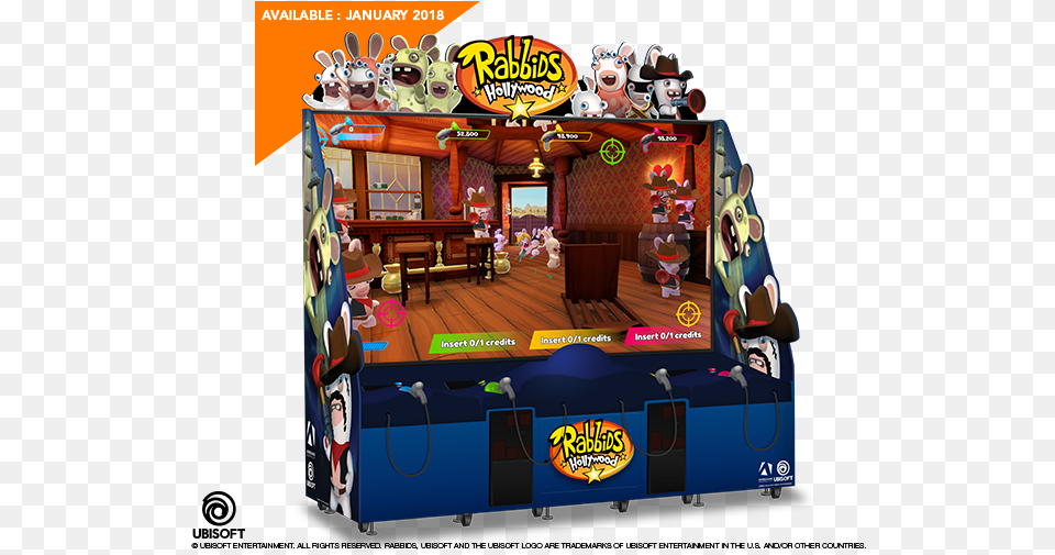 Adrenaline Amusements To Launch Two New Ubisoft Rabbids Rabbids Hollywood Png Image