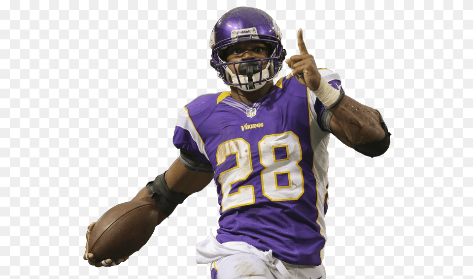 Adrian Peterson Pointing, Helmet, American Football, Football, Person Png Image