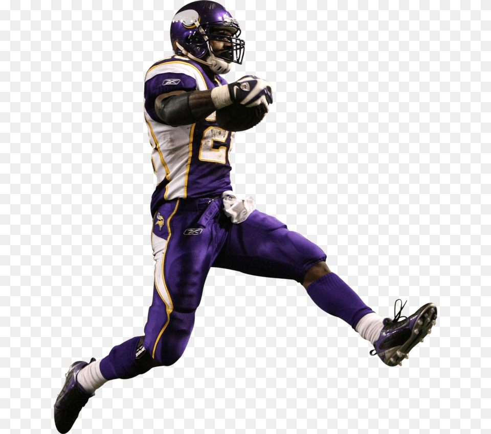 Adrian Peterson Side View, Helmet, Playing American Football, Person, American Football Free Png Download