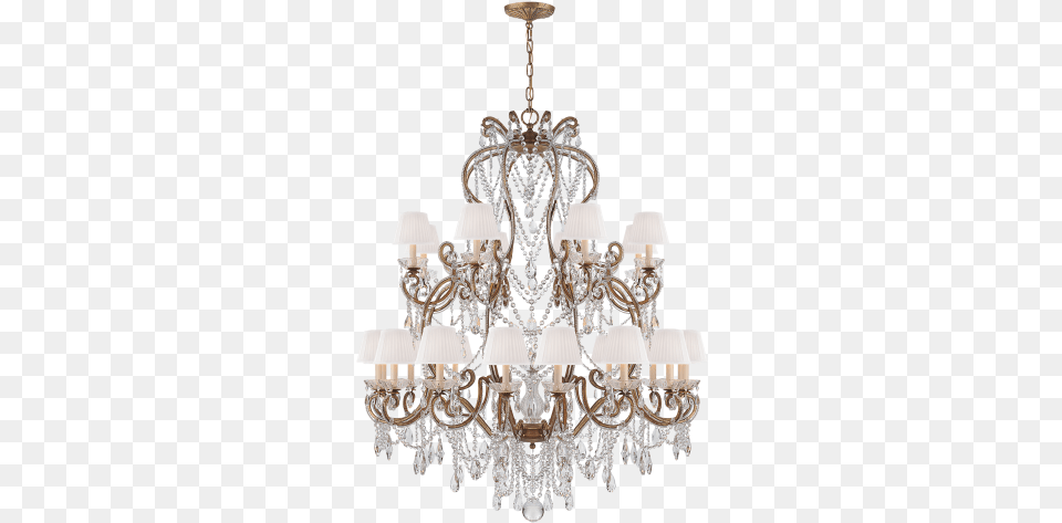 Adrianna Large Chandelier In Gilded Iron And Crystal Silver Leaf Chandelier Large, Lamp Png