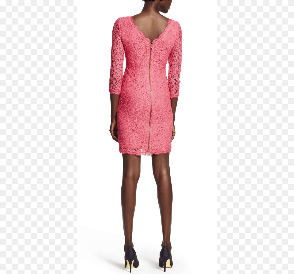 Adrianna Papell Long Sleeve Lace Sheath Dress In Pink Cocktail Dress, Knitwear, Clothing, Sweater, Long Sleeve Free Png