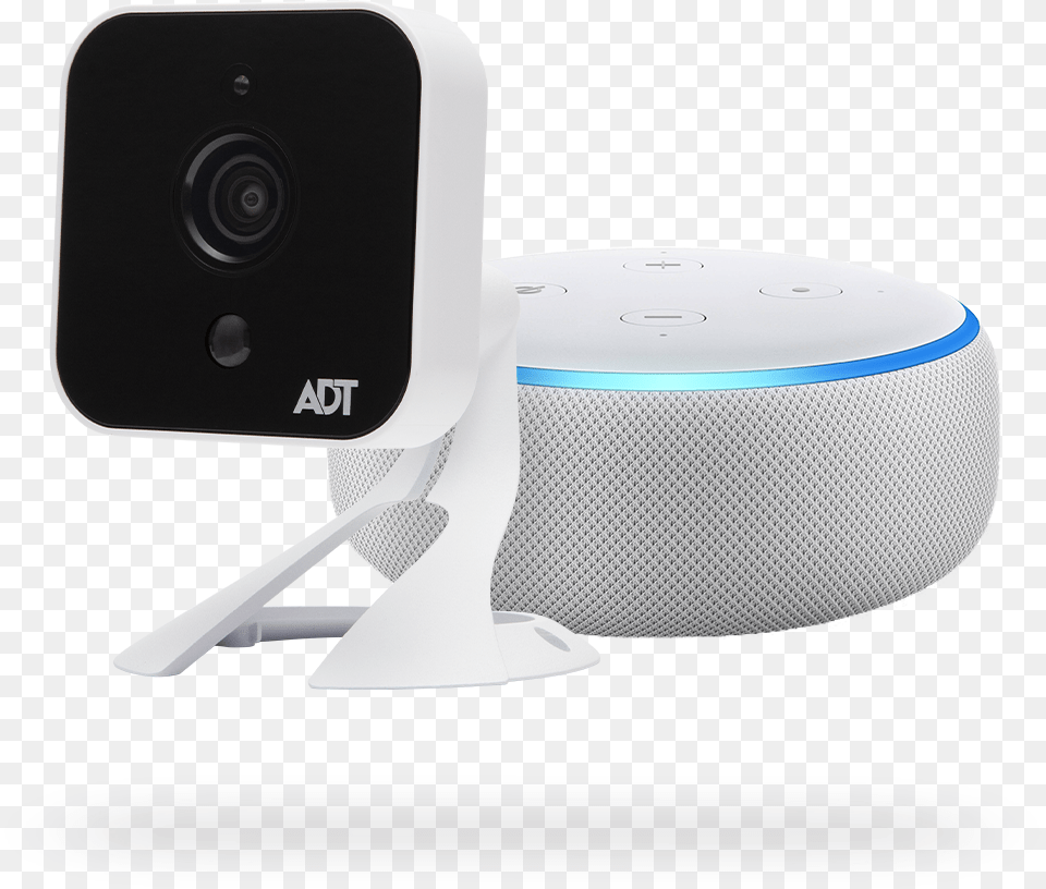 Adt Outdoor Camera Echo Dot Installed Adt, Electronics, Speaker, Mobile Phone, Phone Png Image