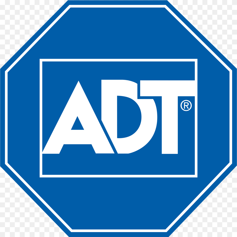 Adt Security Services Logo Sign, Symbol, Road Sign Png Image