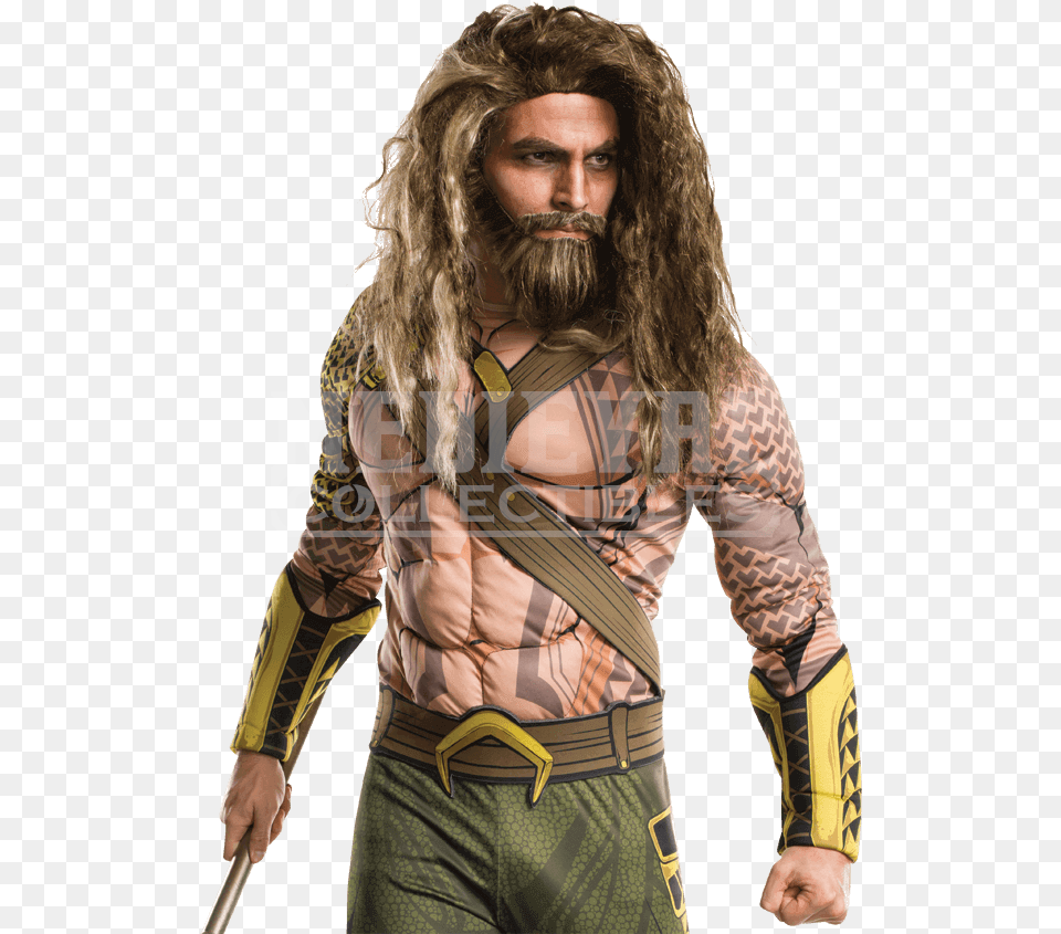 Adult Aquaman Beard And Wig Set Aquaman Halloween Costume, Male, Man, Person, Face Free Transparent Png
