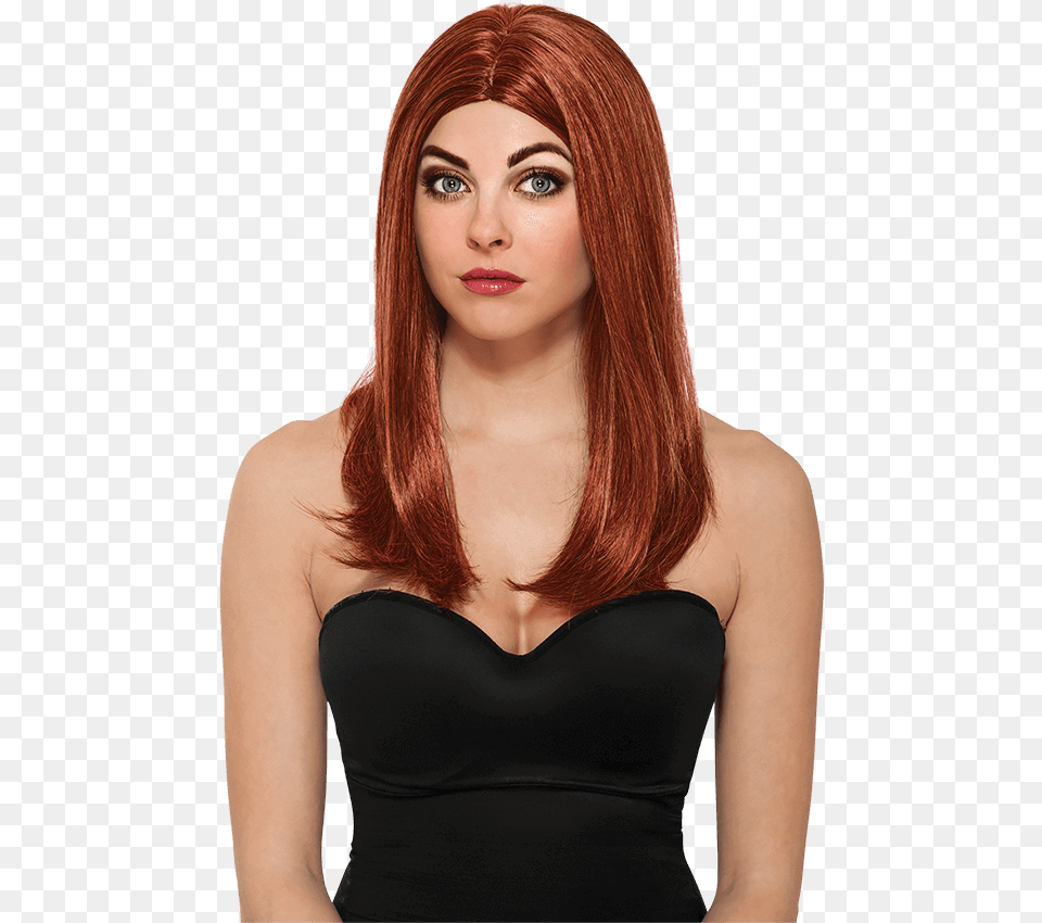 Adult Black Widow Winter Soldier Wig Black Widow Red Hair The Winter Soldier, Portrait, Photography, Person, Head Free Png