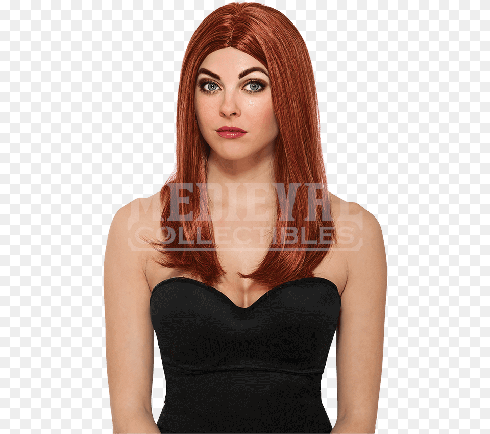 Adult Black Widow Winter Soldier Wig Black Widow Winter Soldier Wig, Portrait, Photography, Person, Head Png Image