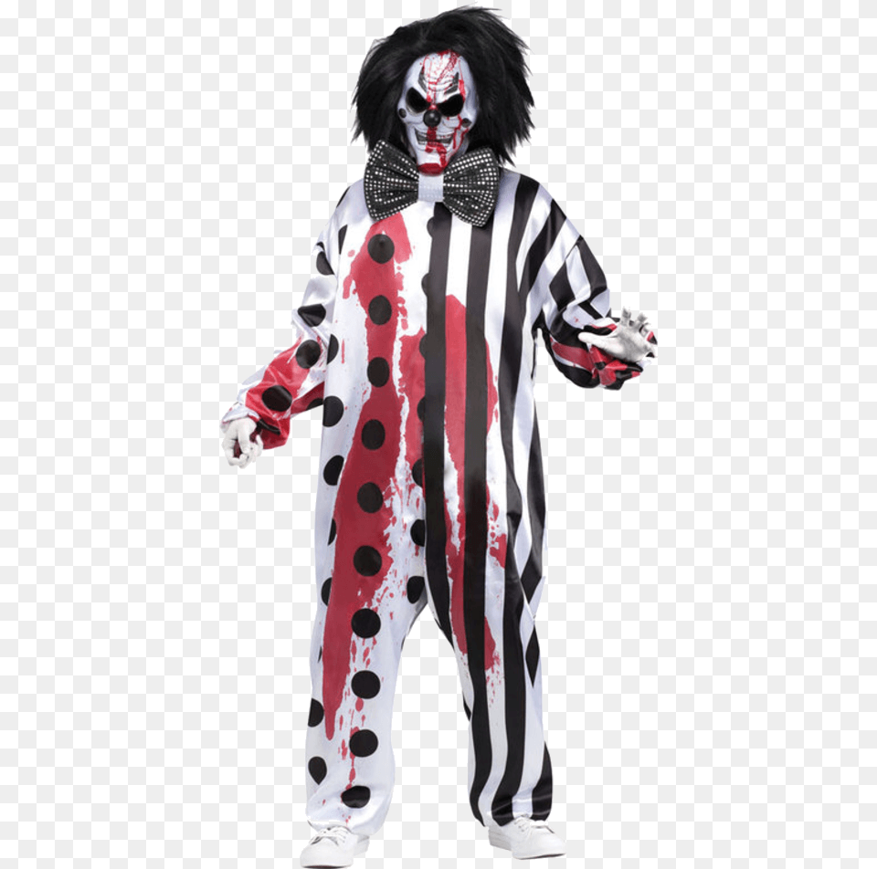 Adult Bleeding Killer Clown Costume Killer Clown, Woman, Performer, Female, Person Free Transparent Png