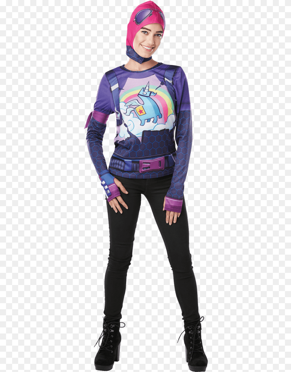 Adult Brite Bomber Fortnite Costume Fortnite Plush Brite Bomber, Cap, Clothing, Spandex, Sleeve Free Transparent Png