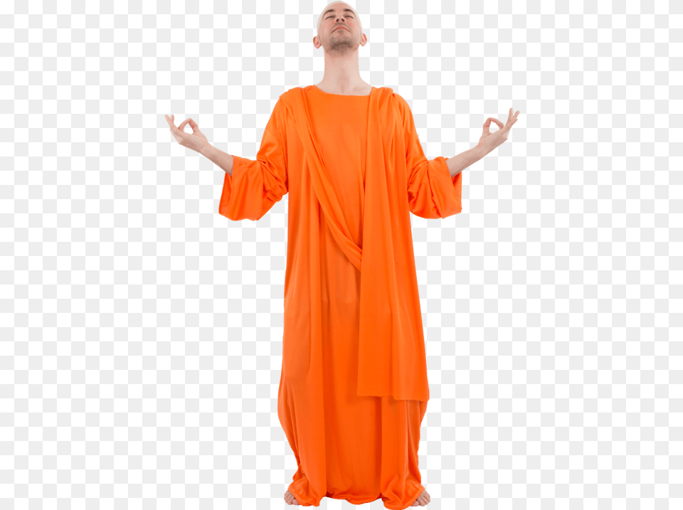 Adult Buddhist Monk Costume Download Buddha Costume, Clothing, Dress, Fashion, Person Png Image