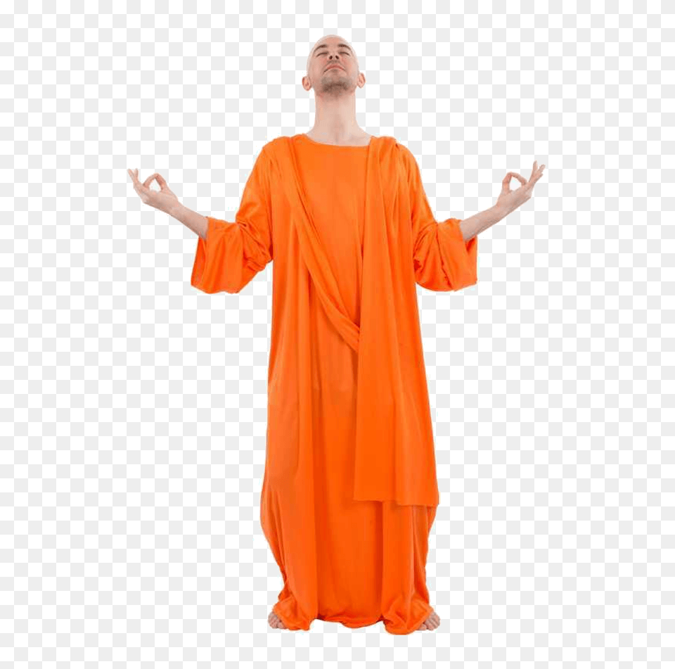 Adult Buddhist Monk Costume Jokers, Fashion, Person, Woman, Female Png Image