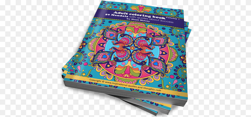 Adult Coloring Book Vol Adult Coloring Book 50 Mandala With Quotes, Publication, Pattern Free Png