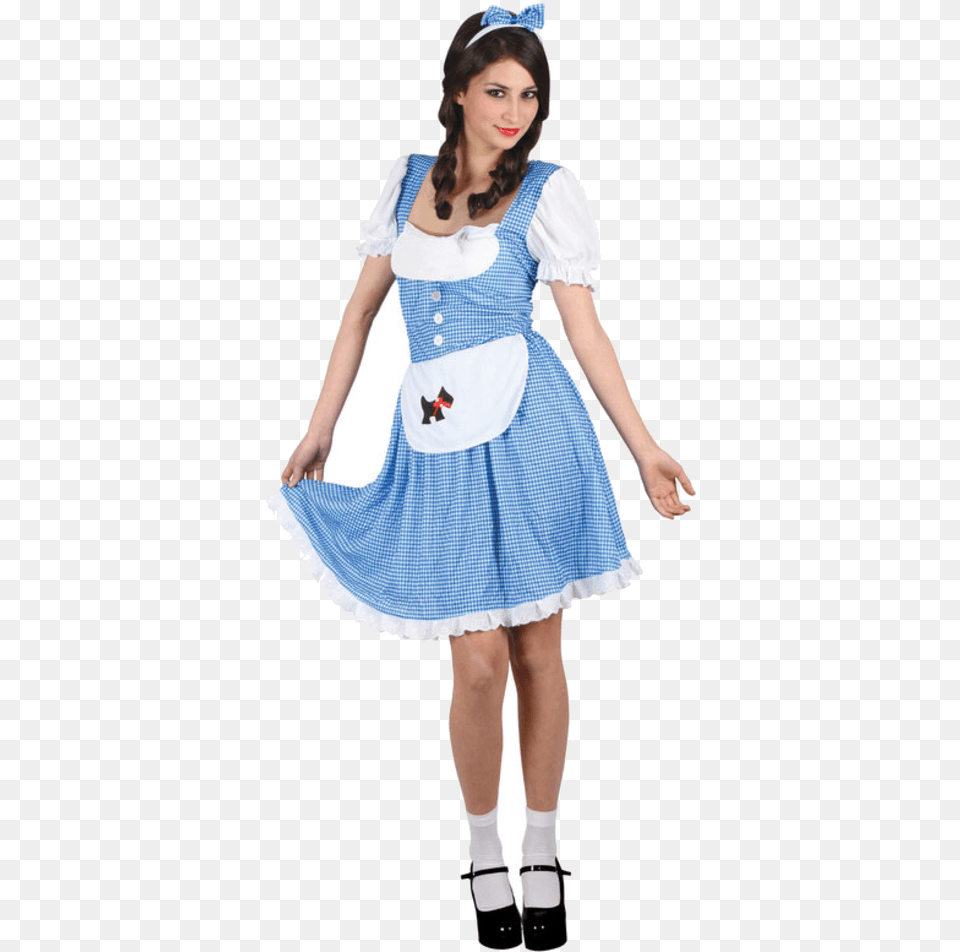 Adult Country Girl Costume Dorothy Wizard Of Oz Costume, Clothing, Person, Dress, Female Png Image