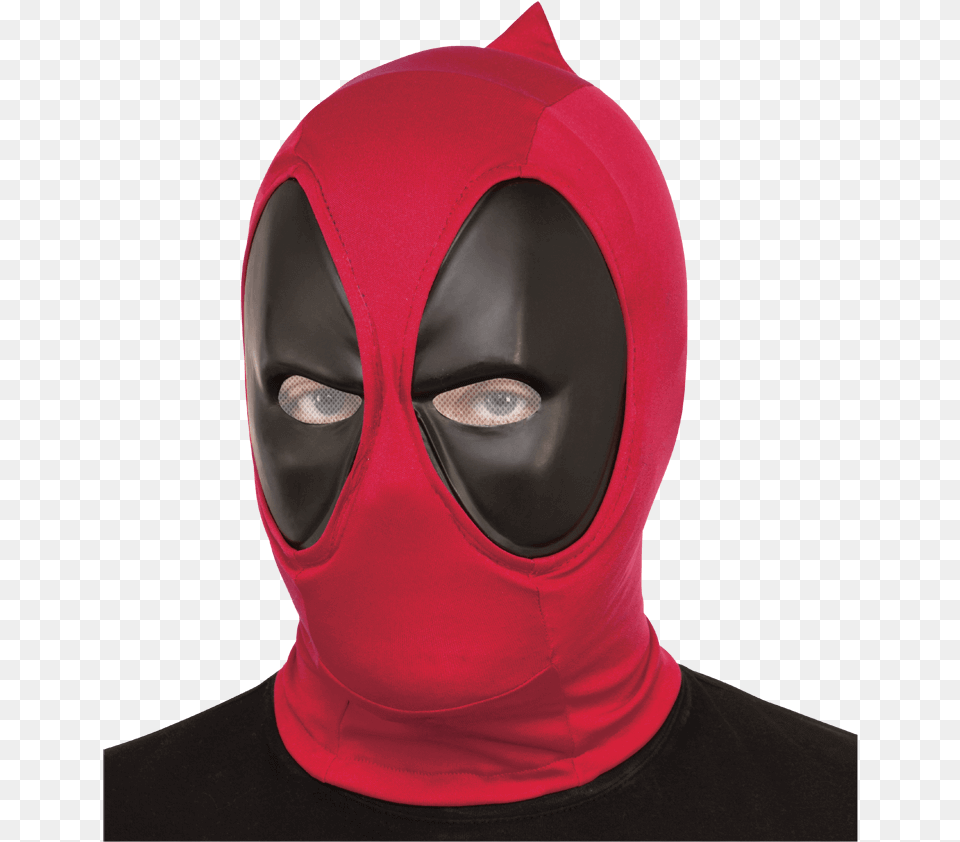 Adult Deadpool Overhead Mask Deadpool Maski, Clothing, Hood, Female, Person Free Png