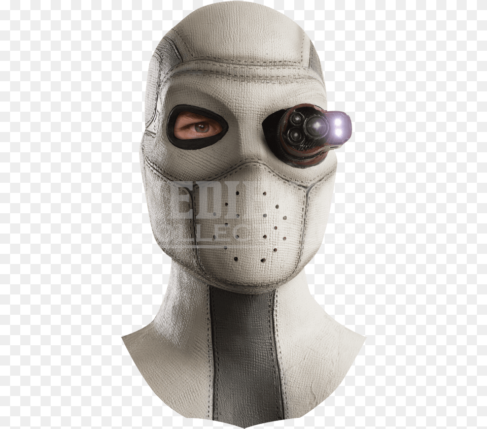 Adult Deadshot Light Up Latex Mask Suicide Squad Light Up Deadshot Mask, Female, Person, Woman, Alien Free Png