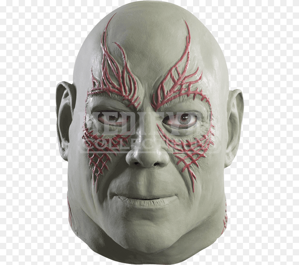 Adult Deluxe Drax The Destroyer Mask Guardians Of The Galaxy Drax Face, Head, Person, Male, Man Png Image