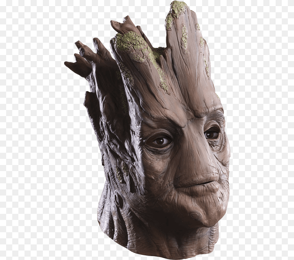 Adult Deluxe Groot Mask Groot Guardian Of The Galaxy Costumes, Wood, Animal, Dinosaur, Reptile Png