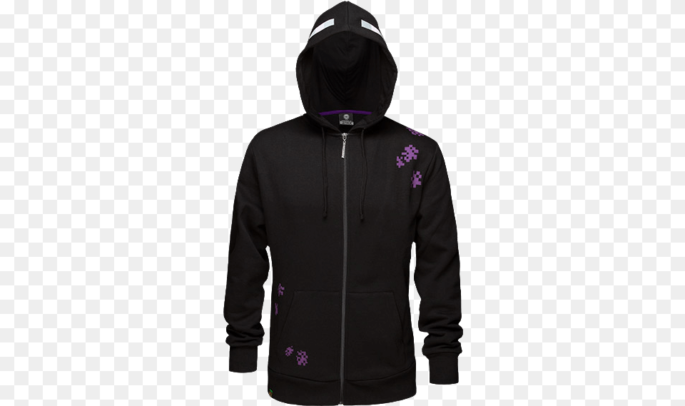 Adult Enderman Hoodies Cosplay Zip Up Coat Jacket Sweatshirts, Clothing, Hood, Hoodie, Knitwear Free Transparent Png