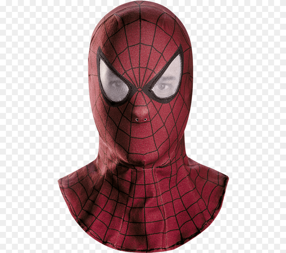 Adult Fabric Amazing Spider Man Mask Amazing Spider Man 2 Mask, Clothing, Hood, Female, Person Png