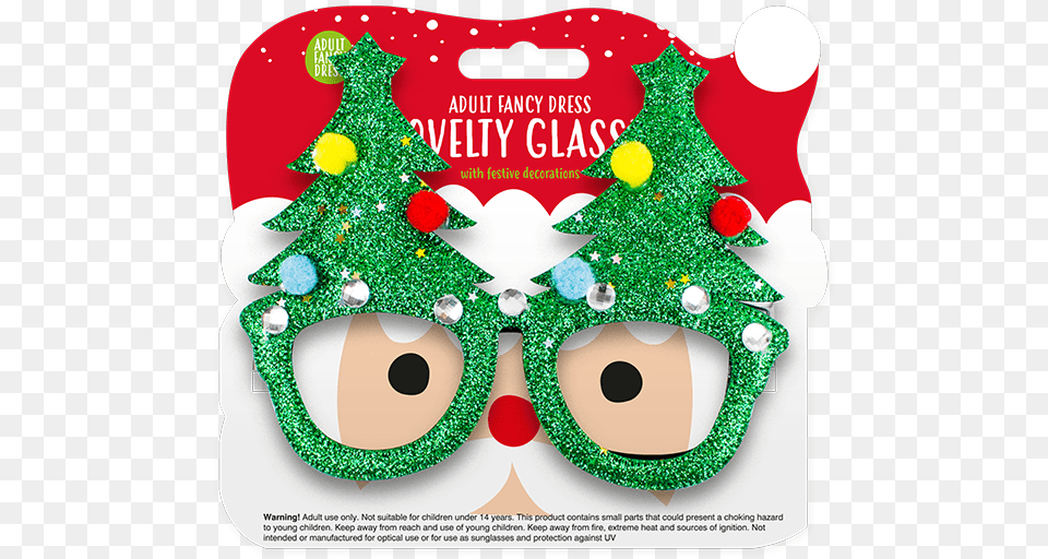 Adult Fancy Dress Novelty Glasses With Christmas Decorations Novelty Christmas Glasses, Accessories Free Transparent Png
