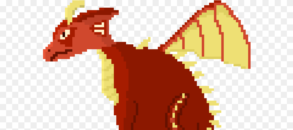 Adult Fire Dragon Pixel Art Cartoon, Dynamite, Weapon, Animal Free Png Download