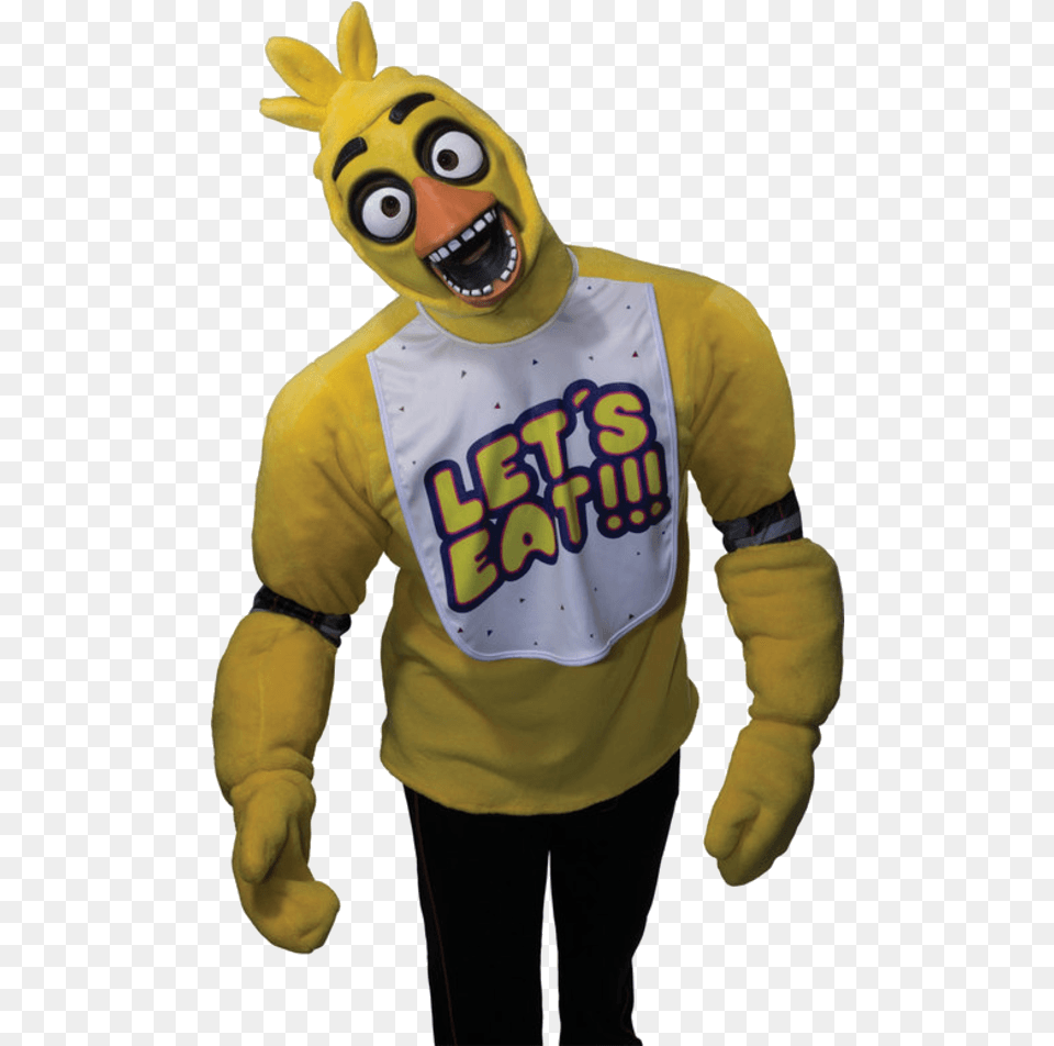 Adult Five Nights At Freddy39s Chica Costume, Mascot, Male, Man, Person Free Png