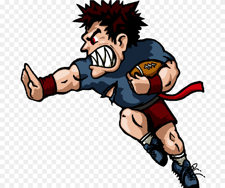 Adult Flag Football Flag Football Player Cartoon Free Transparent Png