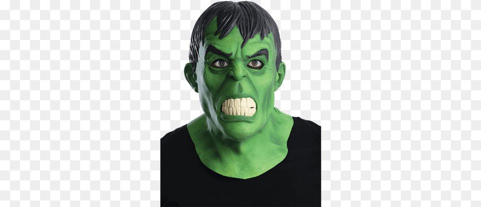 Adult Hulk Latex Mask Adult The Hulk Full Mask, Face, Head, Person, Photography Free Png