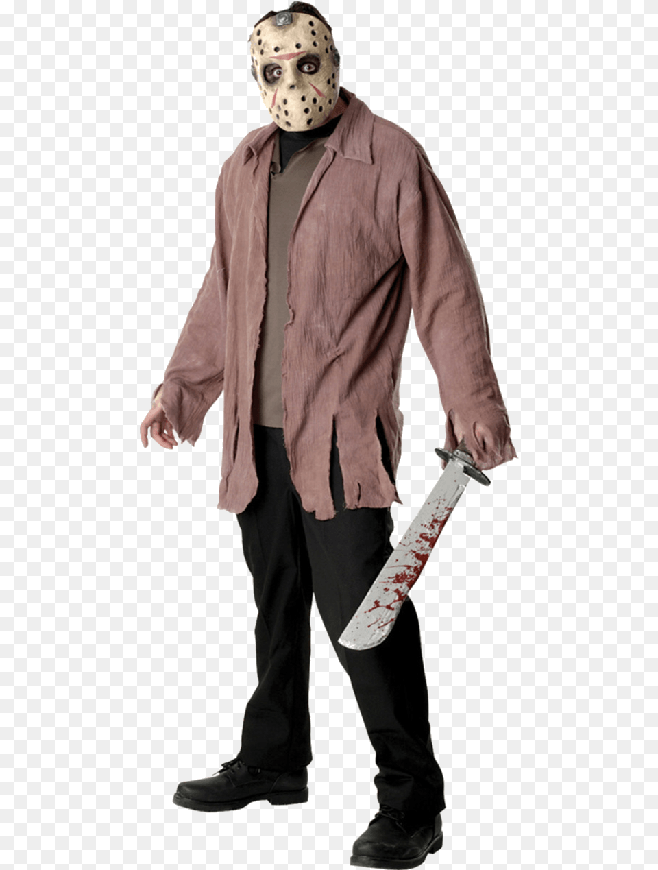 Adult Jason Voorhees Halloween Costume Jason Costume, Long Sleeve, Clothing, Coat, Sleeve Png Image